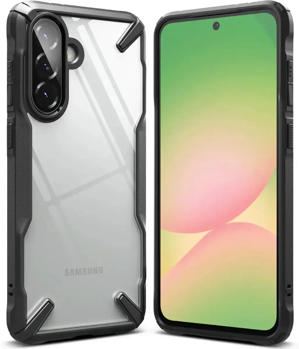 Ringke Fusion X Hoesje Samsung Galaxy A56/A36 - Militaire Standaard - Zwart