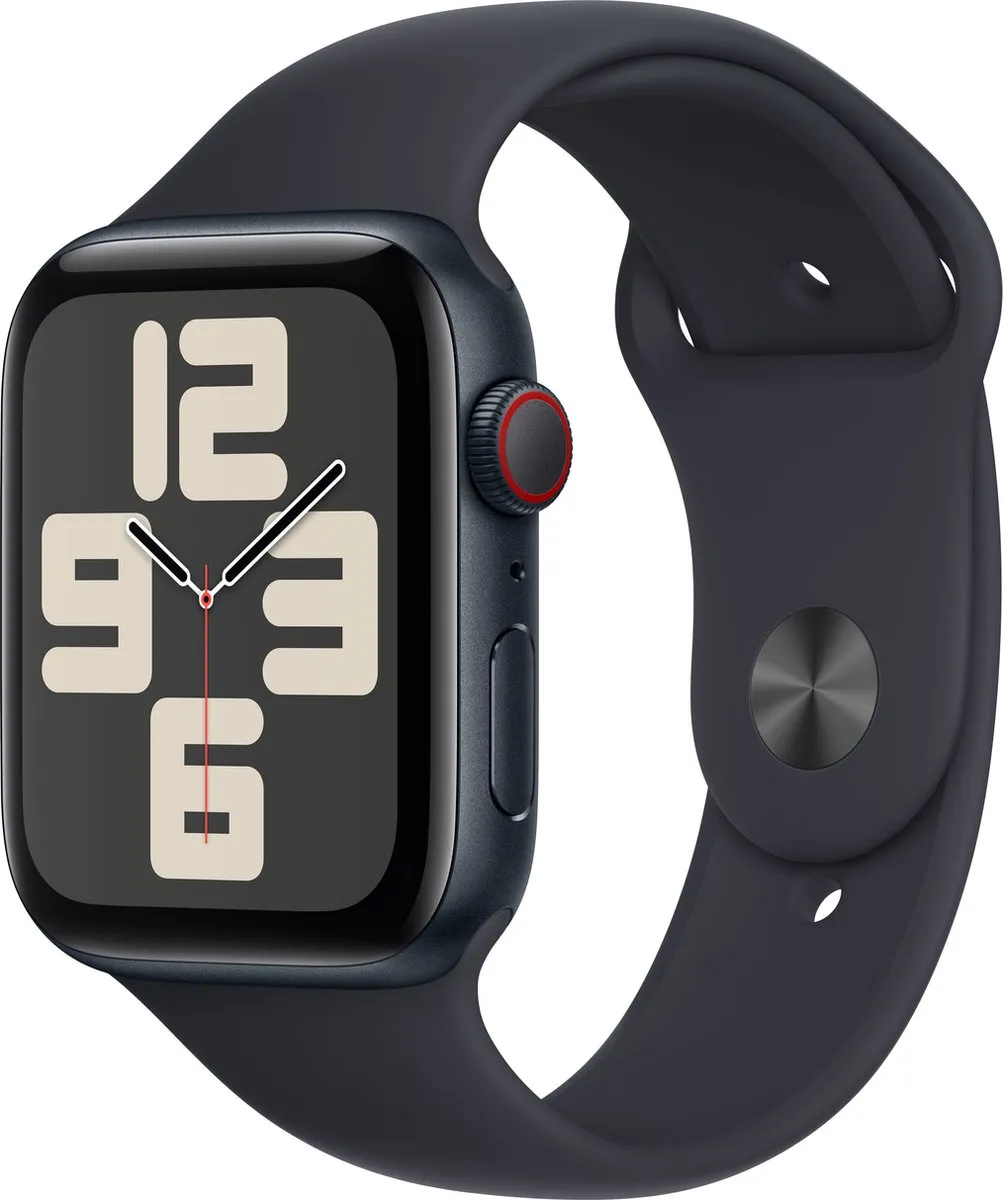 Apple Watch SE 2023 GPS 44mm Midnight Aluminium - Zwart