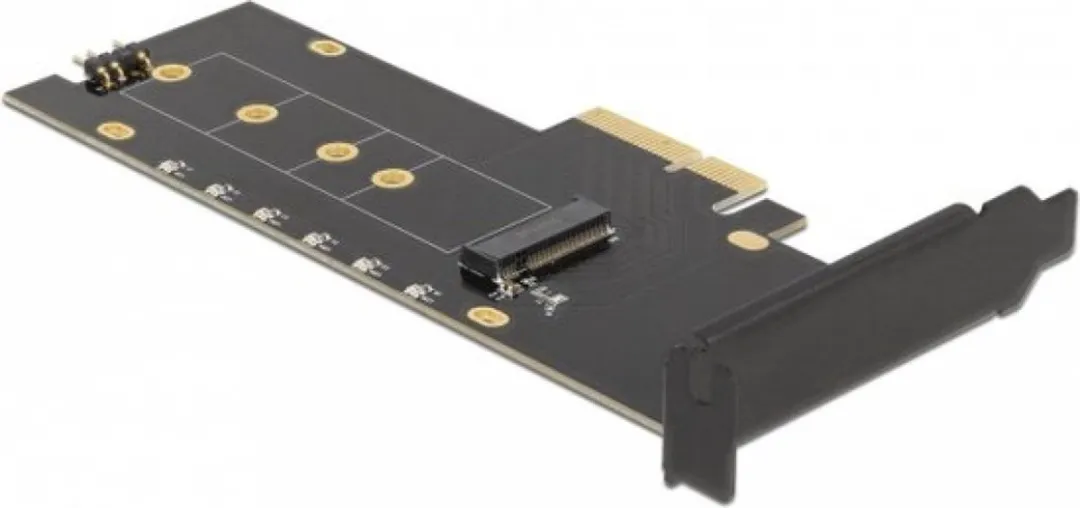 Delock PCIe x4 naar M.2 NVMe Kaart - Zwart