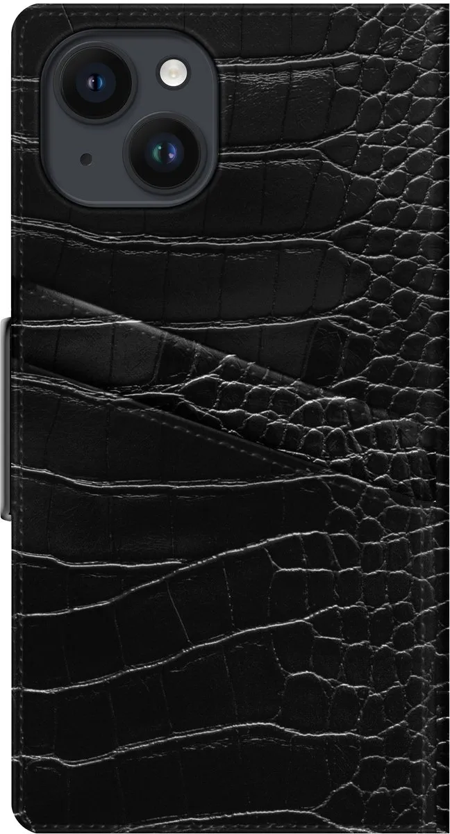 iDeal of Sweden Atelier Wallet Apple iPhone 14 Plus Neo Noir Croco - afbeelding 2 van 6
