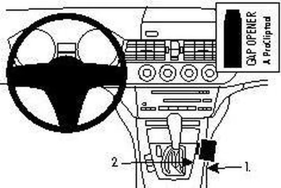 Brodit ProClip 834348 Houder - BMW Z4 2009-2016 - Zwart