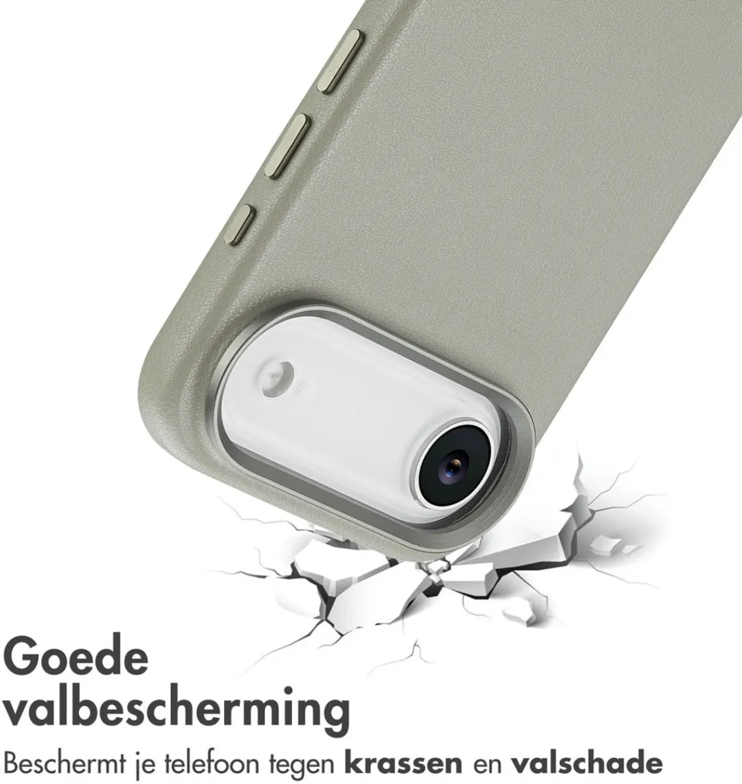 Accezz Hoesje iPhone 17 Air Light Grey - 2 Stuks