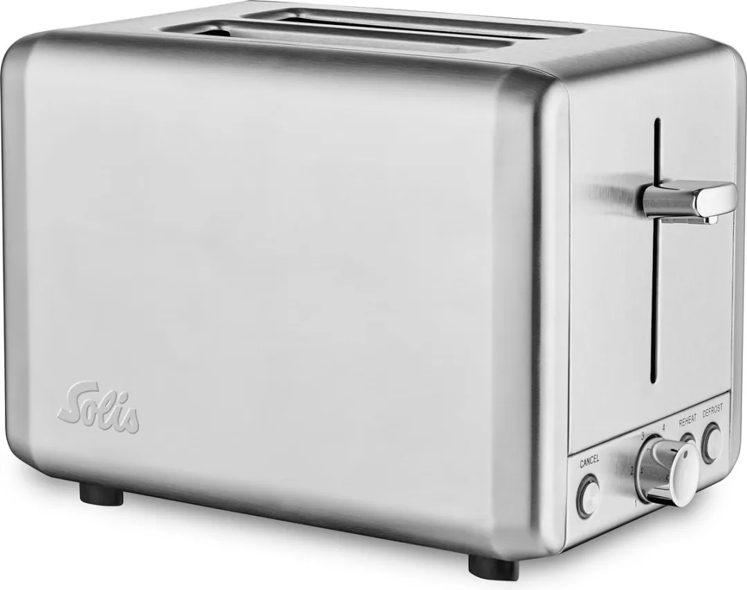 Solis Toaster Steel 8002 Broodrooster - 2 Sandwiches - 925W - RVS