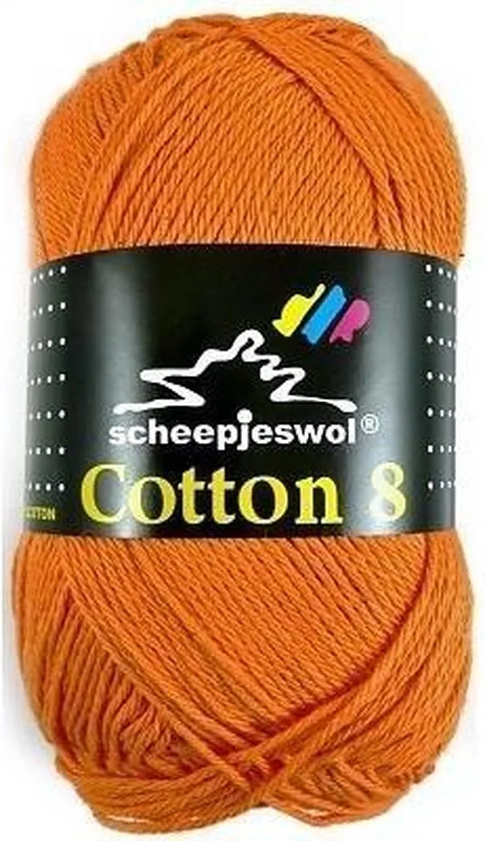 Scheepjes Cotton 8 Zacht Oranje