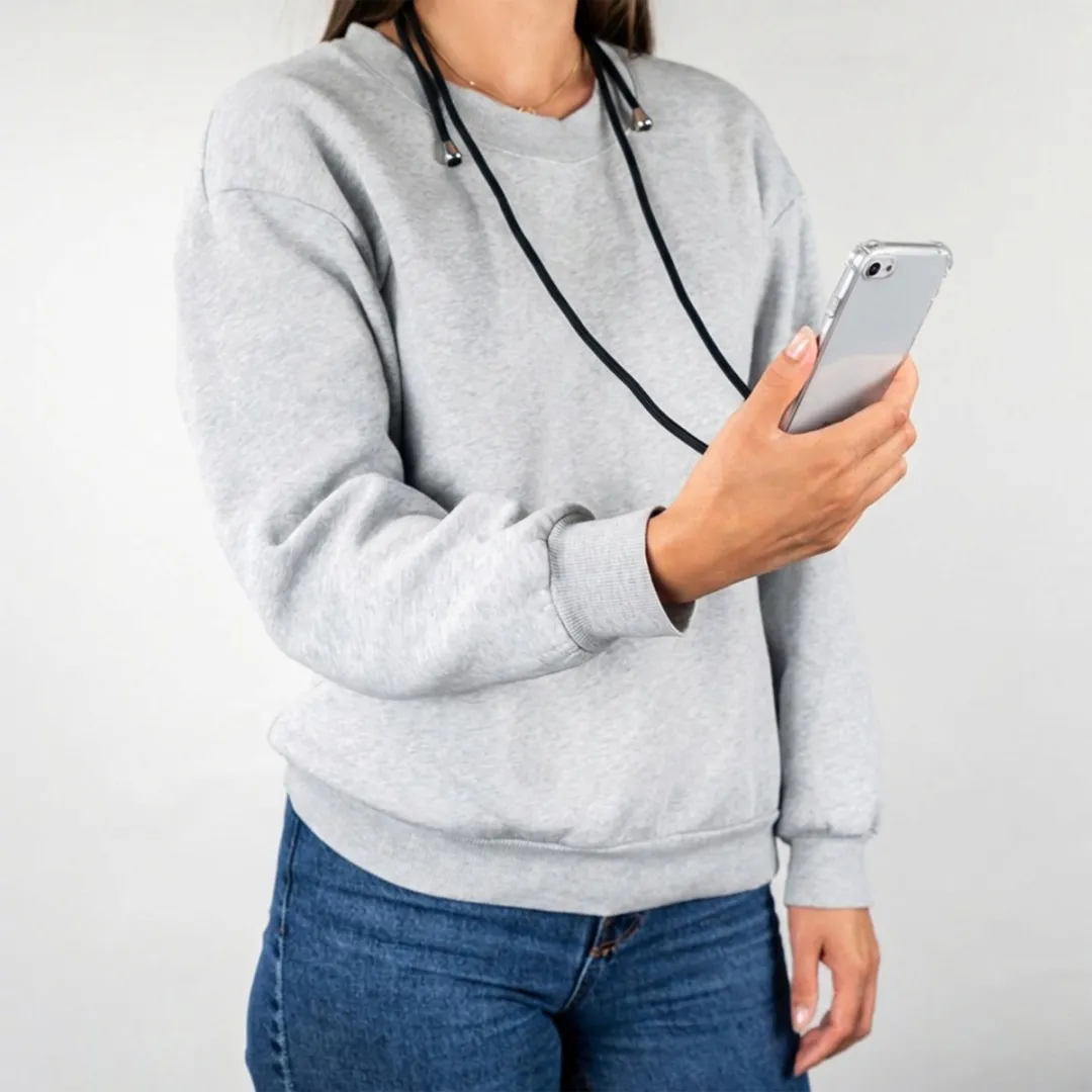 Imoshion Hoesje iPhone 8 Plus/7 Plus - Backcover met koord - Zwart