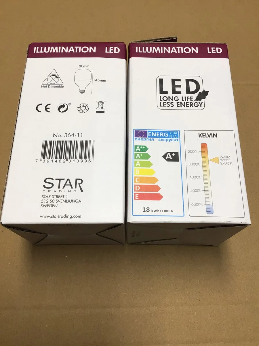 Star Trading Staaflamp E27 18W Extra Warm Wit - Mat Glas