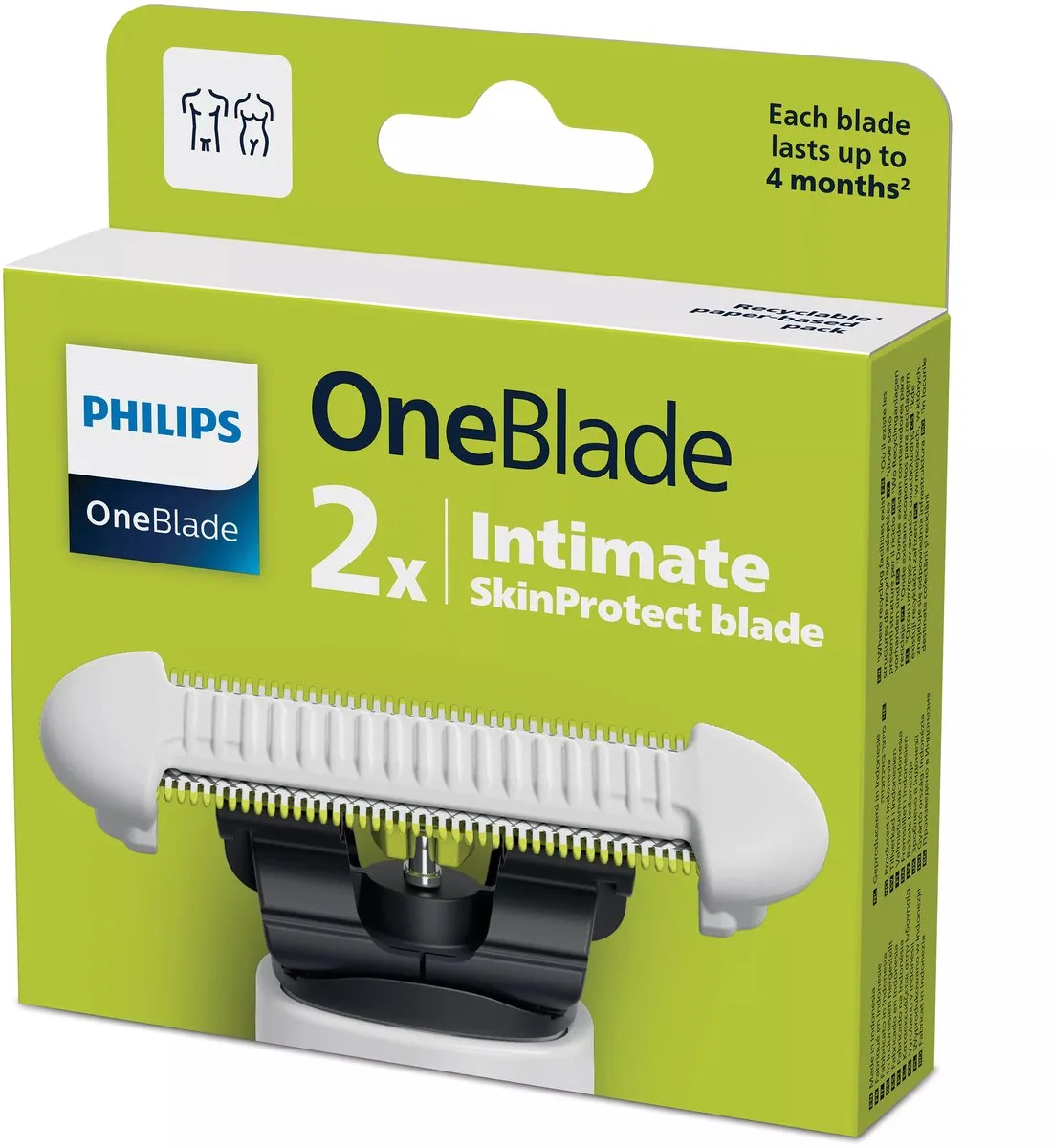 Philips OneBlade QP229/52 SkinProtect Mesjes - 2 Stuks