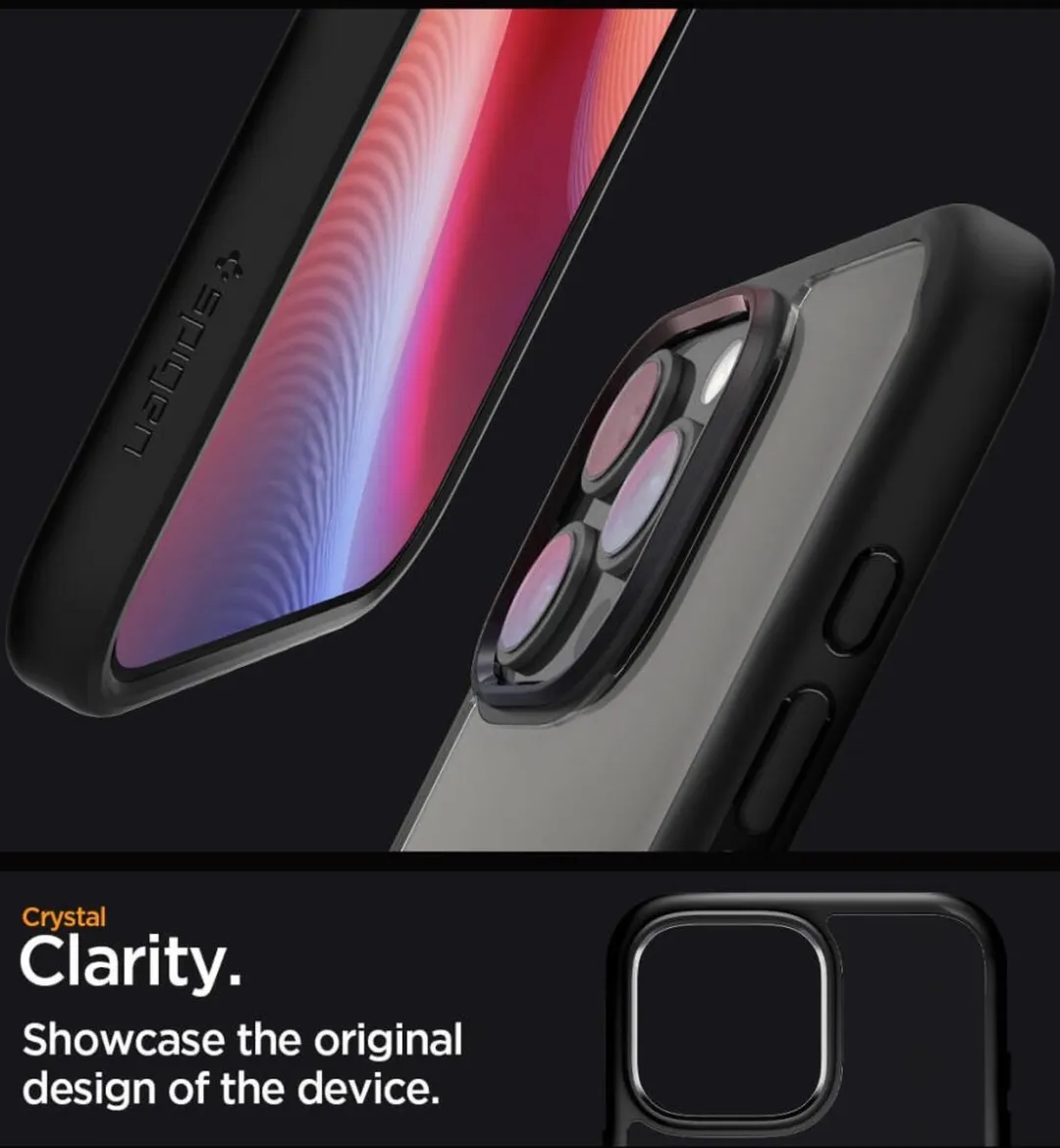 Spigen Ultra Hybrid Hoesje ACS08125 - iPhone 16 Pro - Zwart - afbeelding 6 van 6