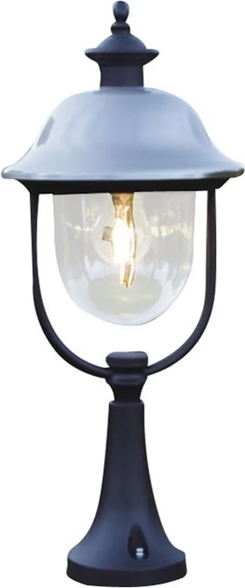Konstsmide Parma Wandlamp 7241 - 75W - Ø24cm - Matzwart/RVS - afbeelding 6 van 6