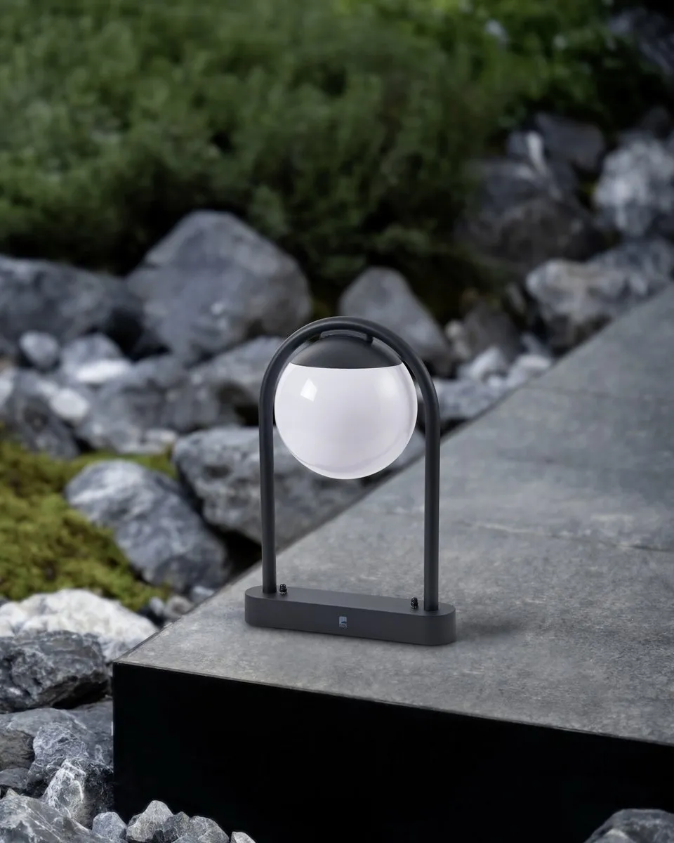 Eglo Prata Vecchia Sokkellamp E27 - Ø18cm - Zwart