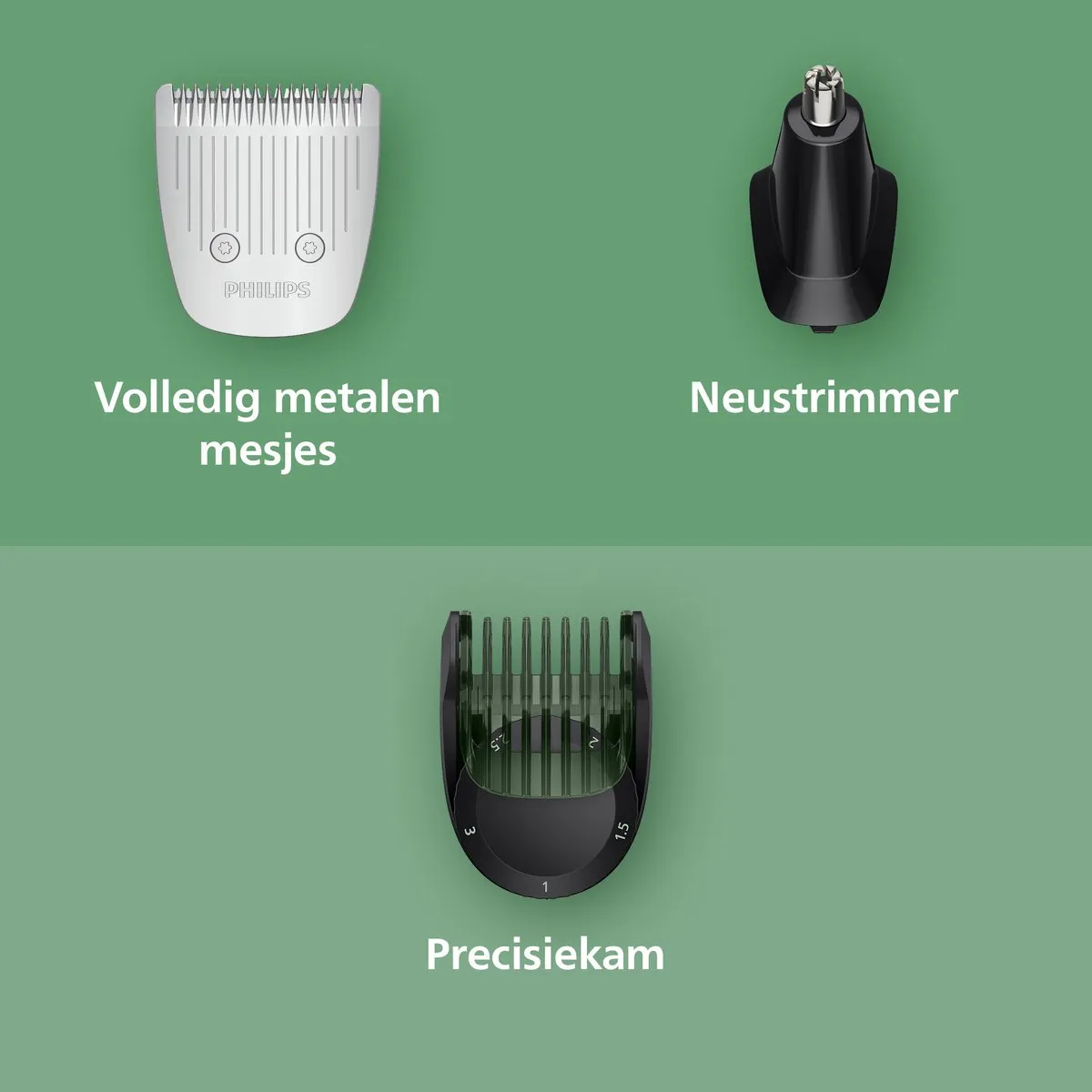 Philips Series 5000 MG5931/15 Multigroom - 10-in-1 Baardtrimmer - Licht Grijs