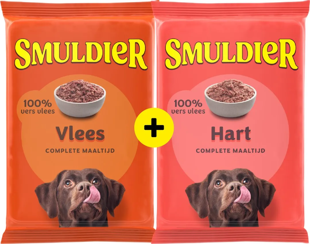 Smuldier Vlees & Hart Hondenvoer