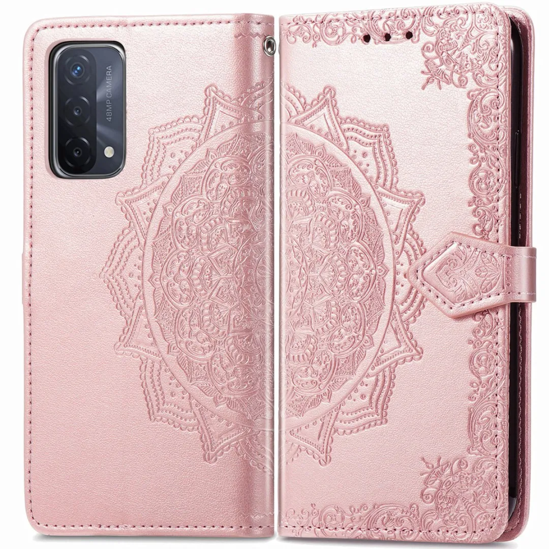 imoshion Hoesje Oppo A54/A74 5G - 3 Pasjes - Rosé Goud
