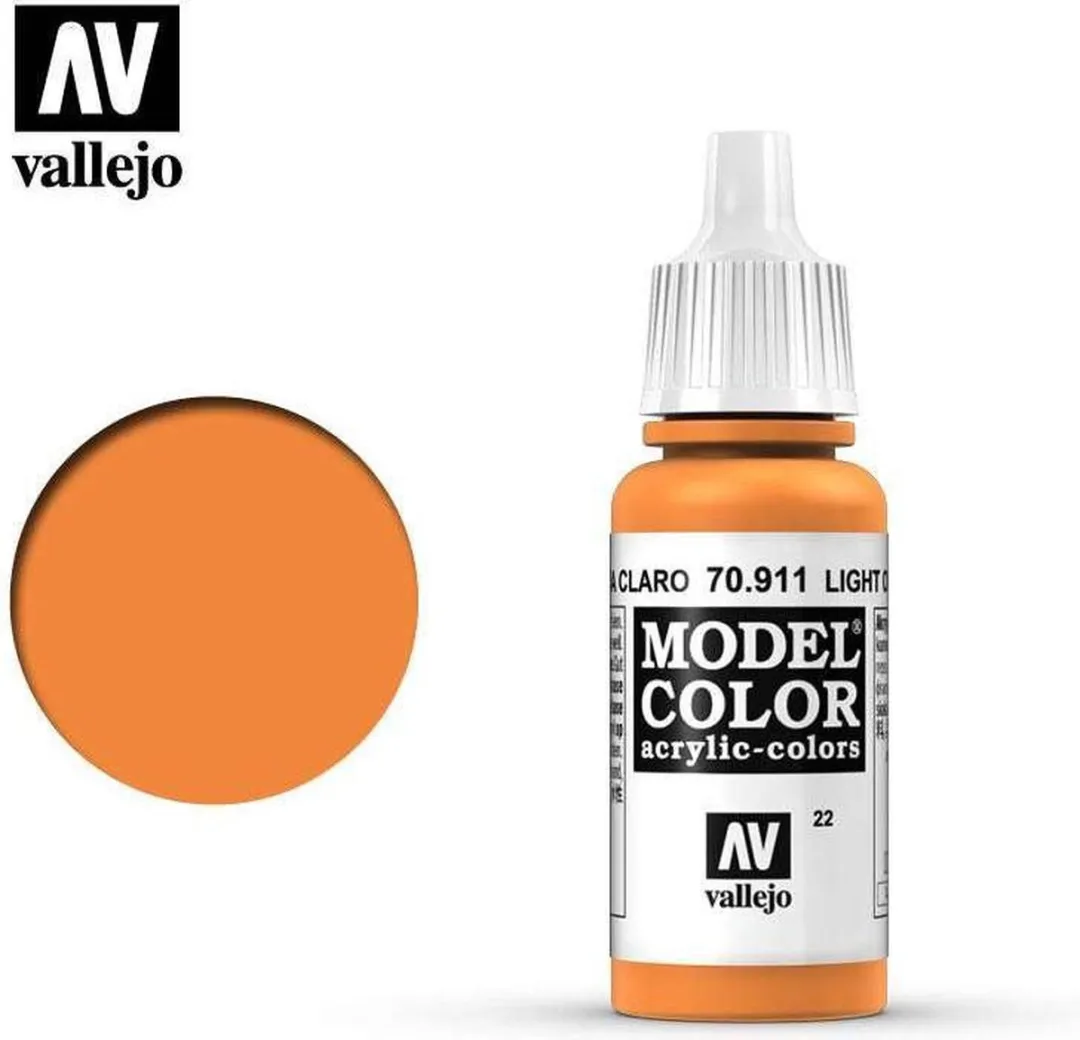 Vallejo Model Color Light Orange Acrylverf 17ml