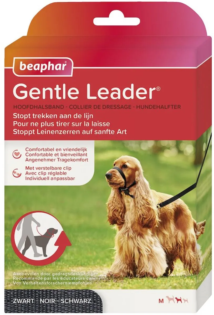 Beaphar Gentle Leader M - Zwart