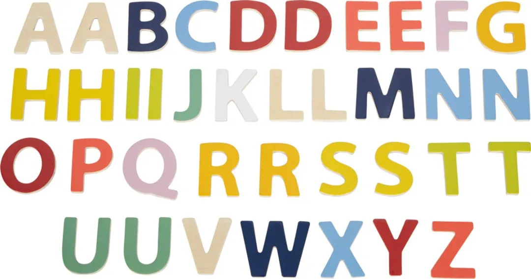 Small Foot Houten Magnetische Letters - Multicolor
