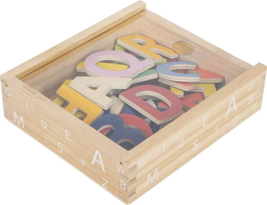 Small Foot Houten Magnetische Letters - Multicolor