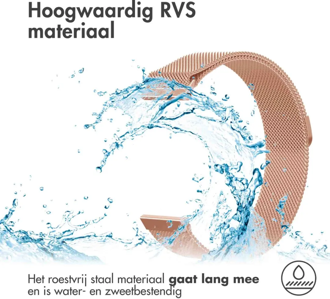 Imoshion Milanees Magnetisch Bandje 24mm - Rosé Goud