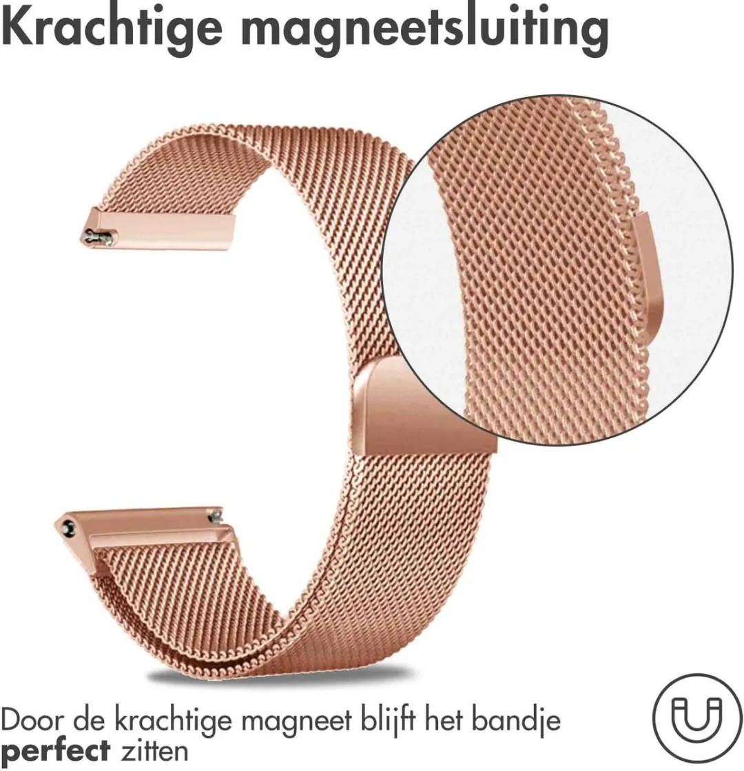 Imoshion Milanees Magnetisch Bandje 24mm - Rosé Goud