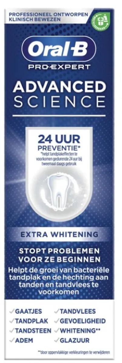 Oral-B Pro-Expert Advanced Science Extra Whitening - 2x75ml