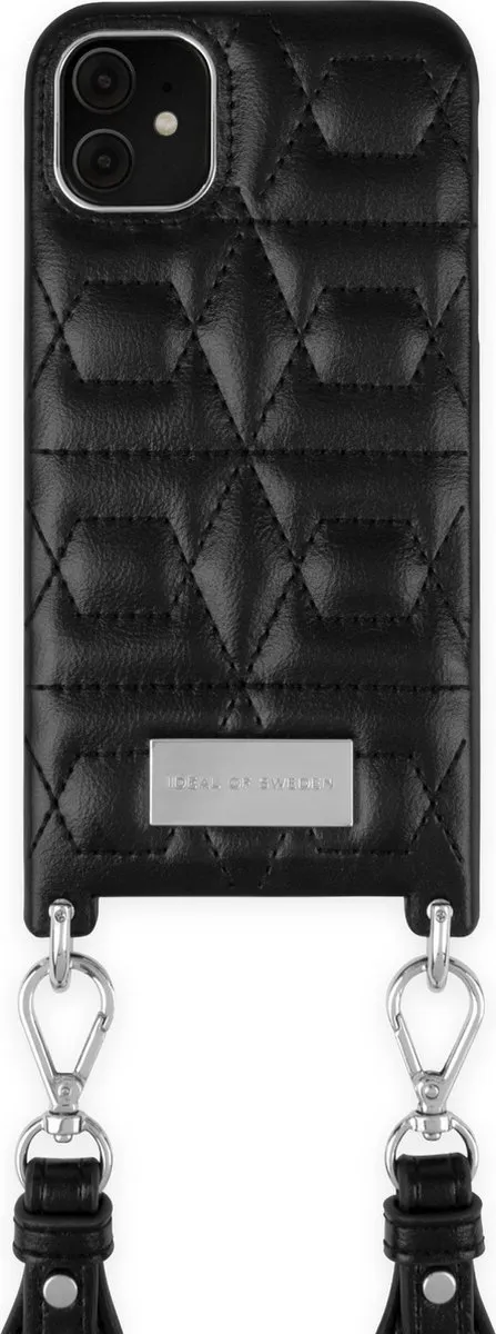 iDeal of Sweden Statement Phone Necklace Case iPhone 11/XR Quilted Black