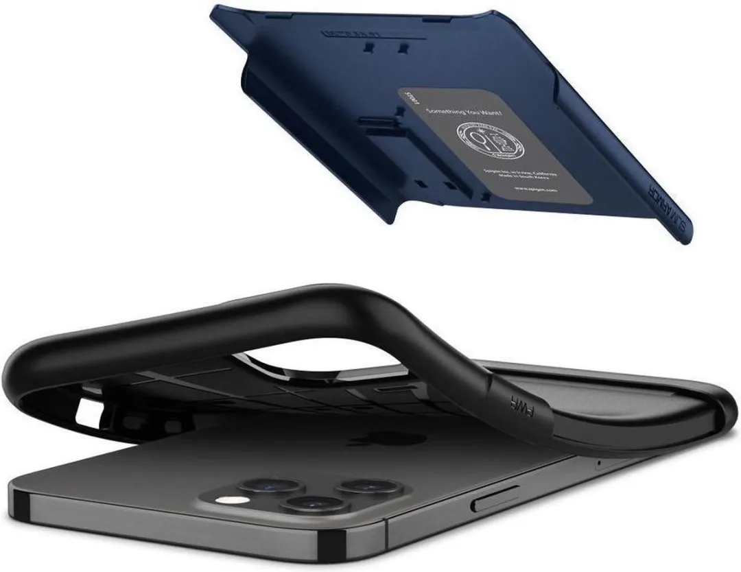 Spigen Slim Armor ACS01481 iPhone 12 Pro Max Hoesje - Blauw