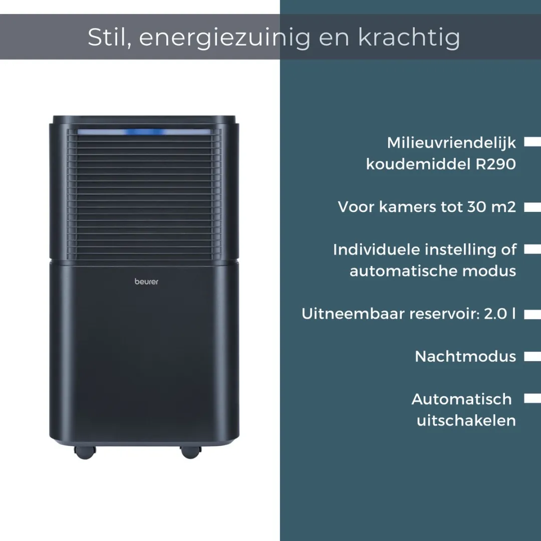Beurer LE 150 Luchtontvochtiger 12L/24u - Zwart - afbeelding 6 van 6