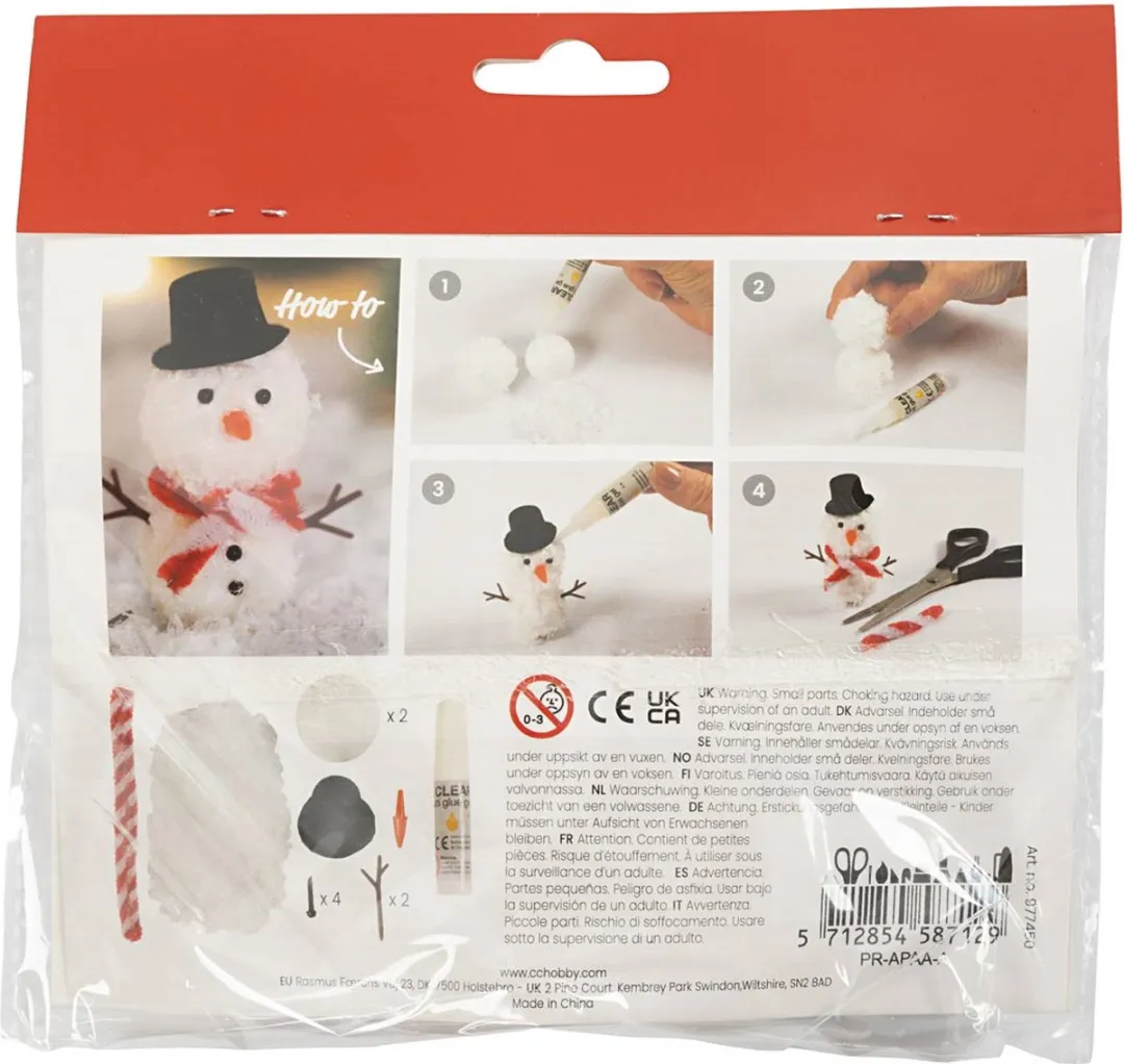 Creativ Company Miniatuur Set Kabouterdeur Sneeuwpop - Multicolor