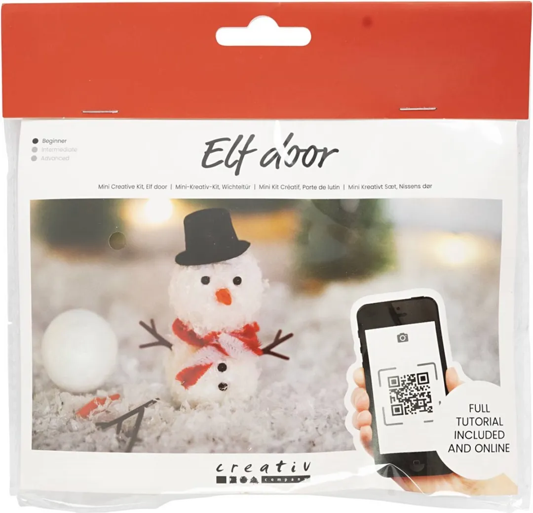Creativ Company Miniatuur Set Kabouterdeur Sneeuwpop