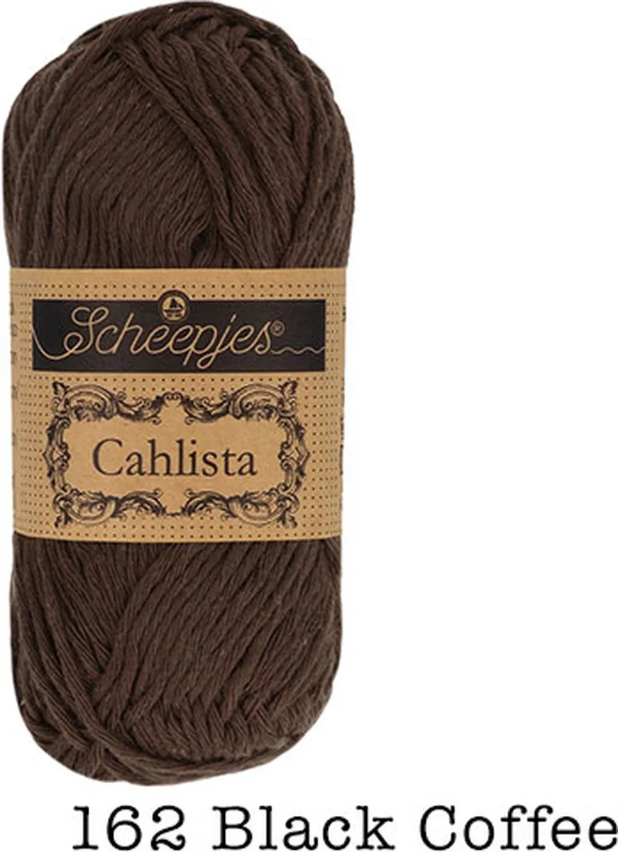 Scheepjes Cahlista Black Coffee (162) Wol