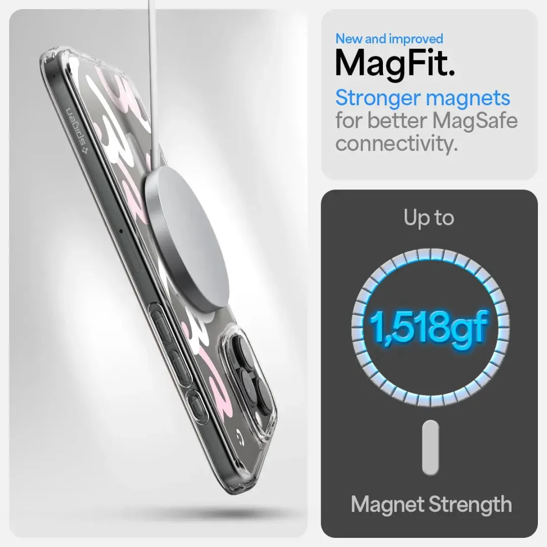 Spigen Ultra Hybrid MagFit ACS08276 Hoesje - iPhone 16 Pro - MagSafe - Blauw