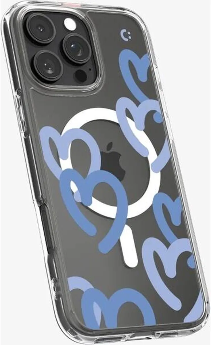 Spigen Ultra Hybrid MagFit ACS08276 Hoesje - iPhone 16 Pro - MagSafe - Blauw - afbeelding 6 van 6