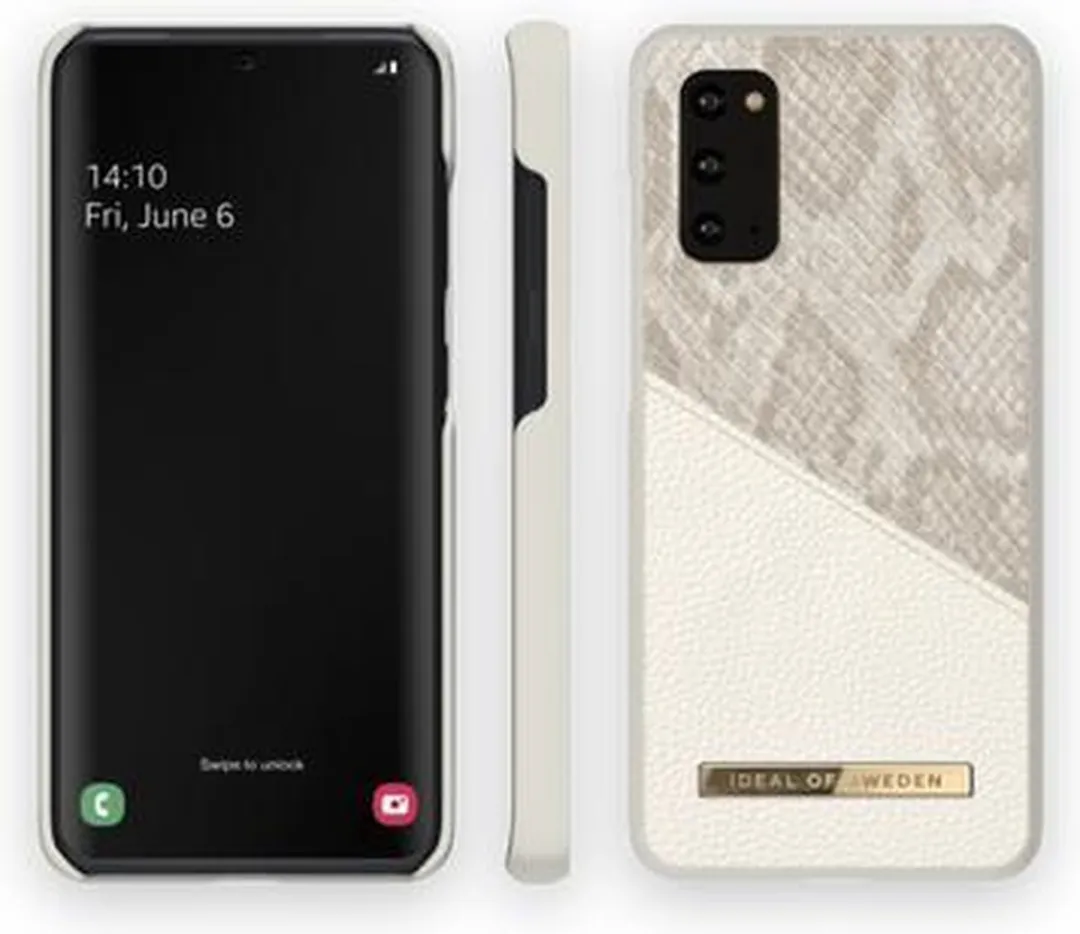 iDeal of Sweden Fashion Case Atelier Samsung Galaxy S20 - IDACSS20-S11E-200 - Pearl Python