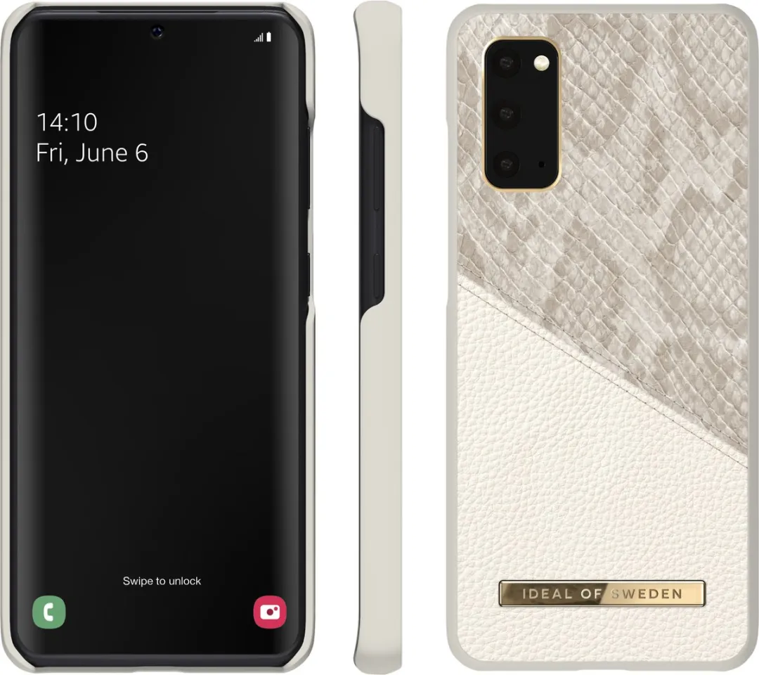 iDeal of Sweden Fashion Case Atelier Samsung Galaxy S20 - IDACSS20-S11E-200 - Pearl Python