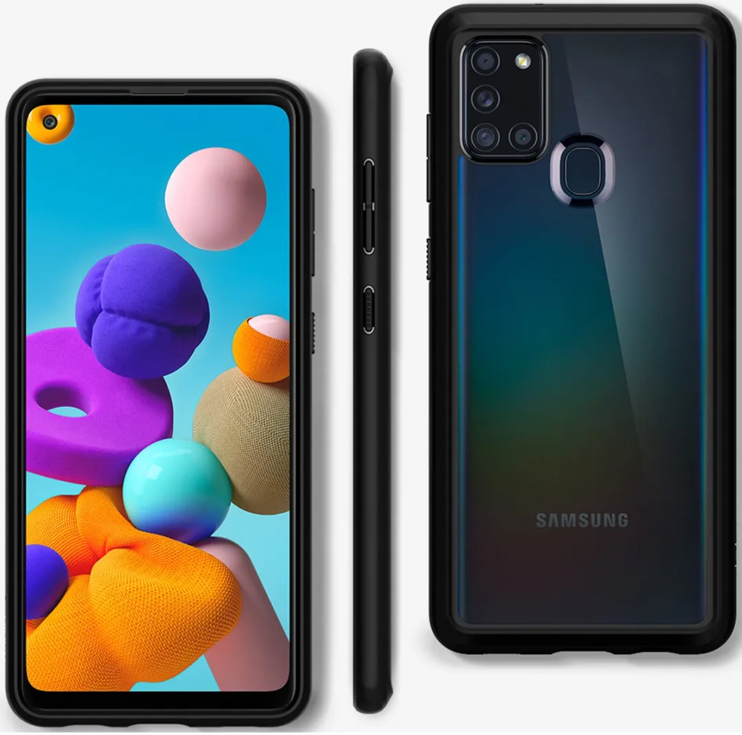 Spigen Ultra Hybrid Galaxy A21s Hoesje - mpn-8809685629283 - Zwart