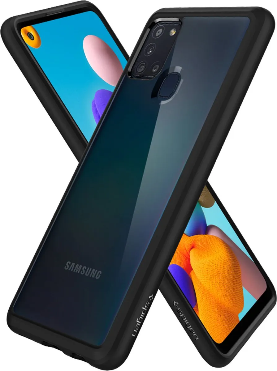 Spigen Ultra Hybrid Galaxy A21s Hoesje - mpn-8809685629283 - Zwart