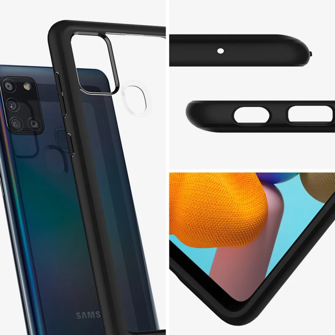 Spigen Ultra Hybrid Galaxy A21s Hoesje - mpn-8809685629283 - Zwart