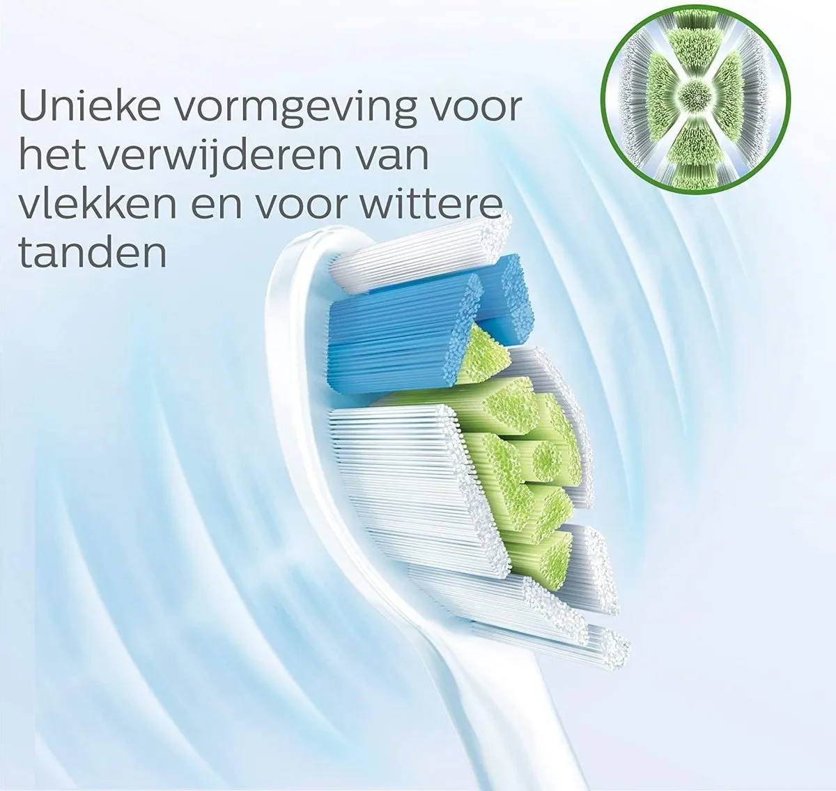 Philips Sonicare HX6068/12 W2 Optimal White Opzetborstels - 8 Stuks - Wit