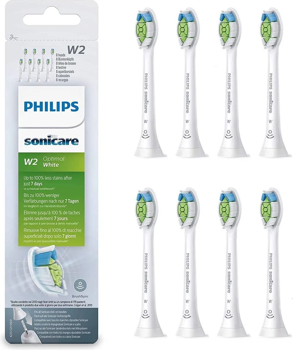 Philips Sonicare HX6068/12 W2 Optimal White Opzetborstels