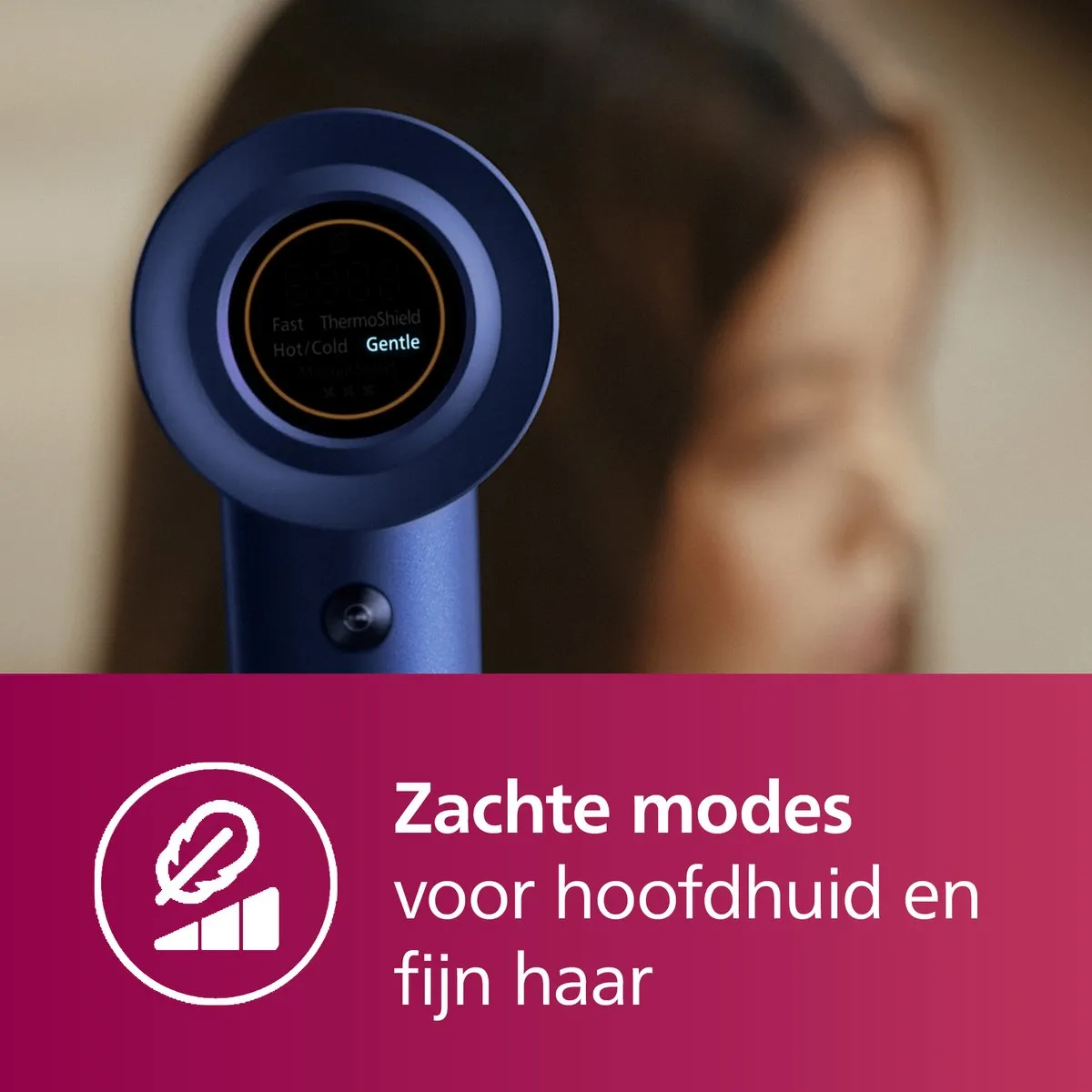 Philips Haardroger 8000 Series BHD839/10 - 1400W - Blauw