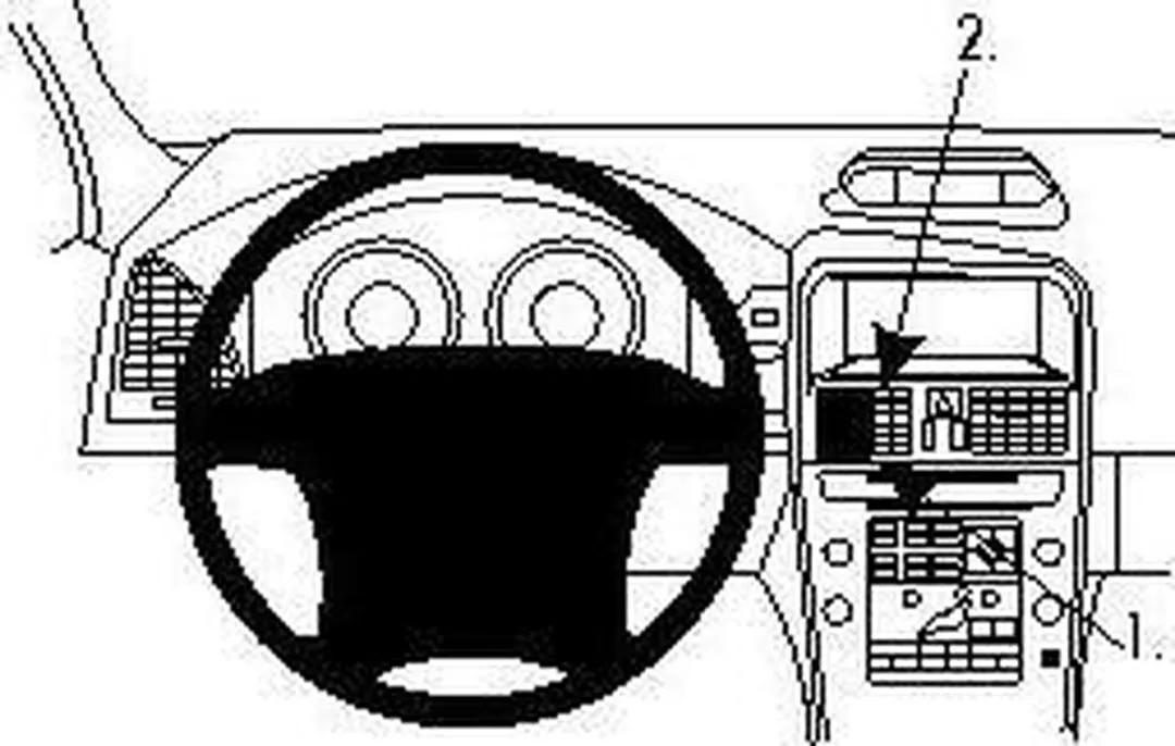 Brodit ProClip 854256 Volvo XC60 Center Mount - 2009-2010