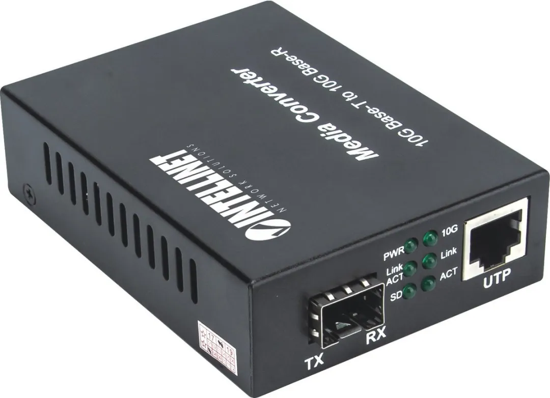 Intellinet 508193 Netwerk Media Converter 10Gbps - Zwart
