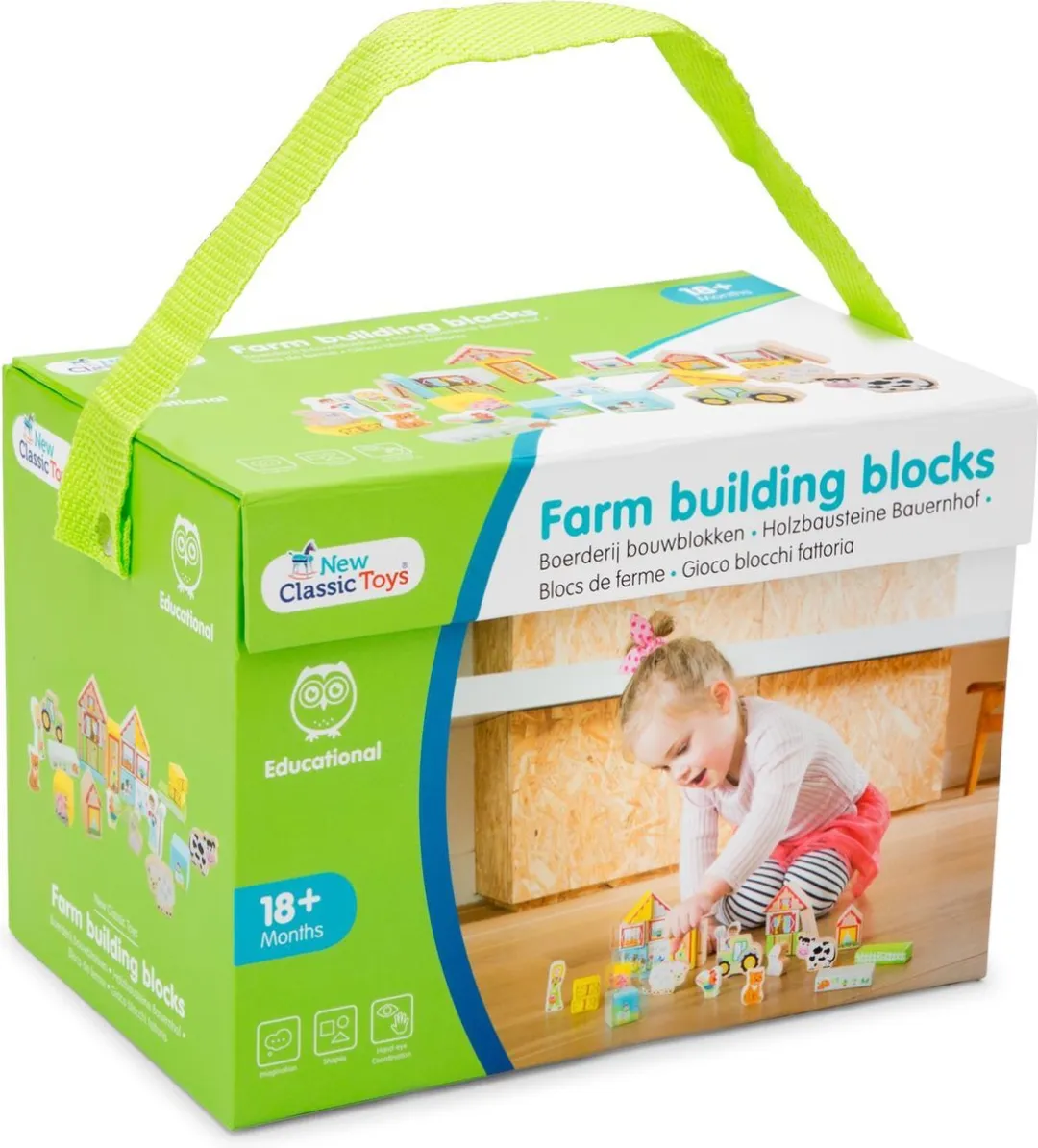 New Classic Toys Houten Blokken Boerderij
