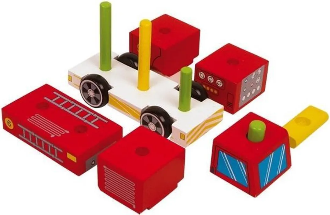 Small Foot 3D Puzzel Brandweer-Vrachtauto - Rood