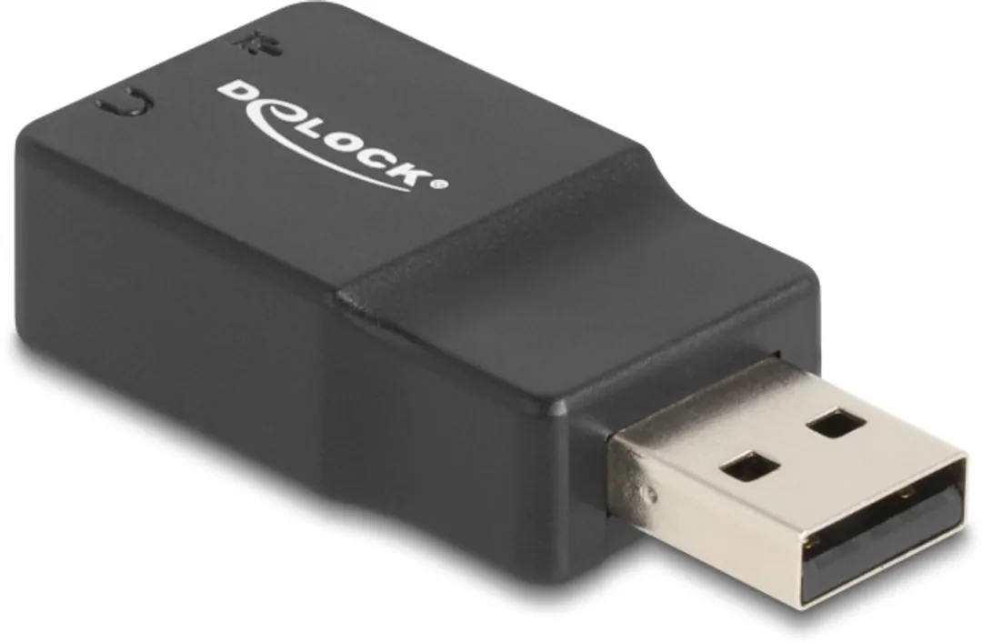 Delock 66634 Externe Geluidskaart - USB 2.0 - Zwart