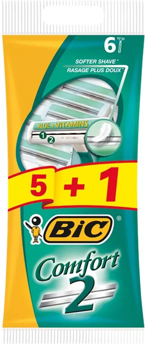 Bic Comfort 2 Wegwerpscheermesjes - 12 Stuks