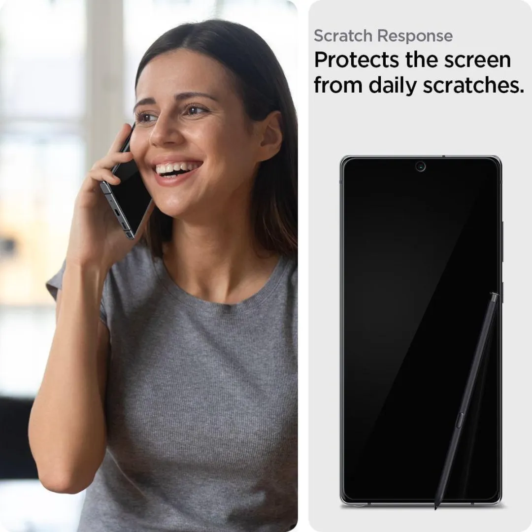 Spigen Neo Flex HD Screenprotector Samsung Galaxy Note20 - 2 Stuks - afbeelding 6 van 6