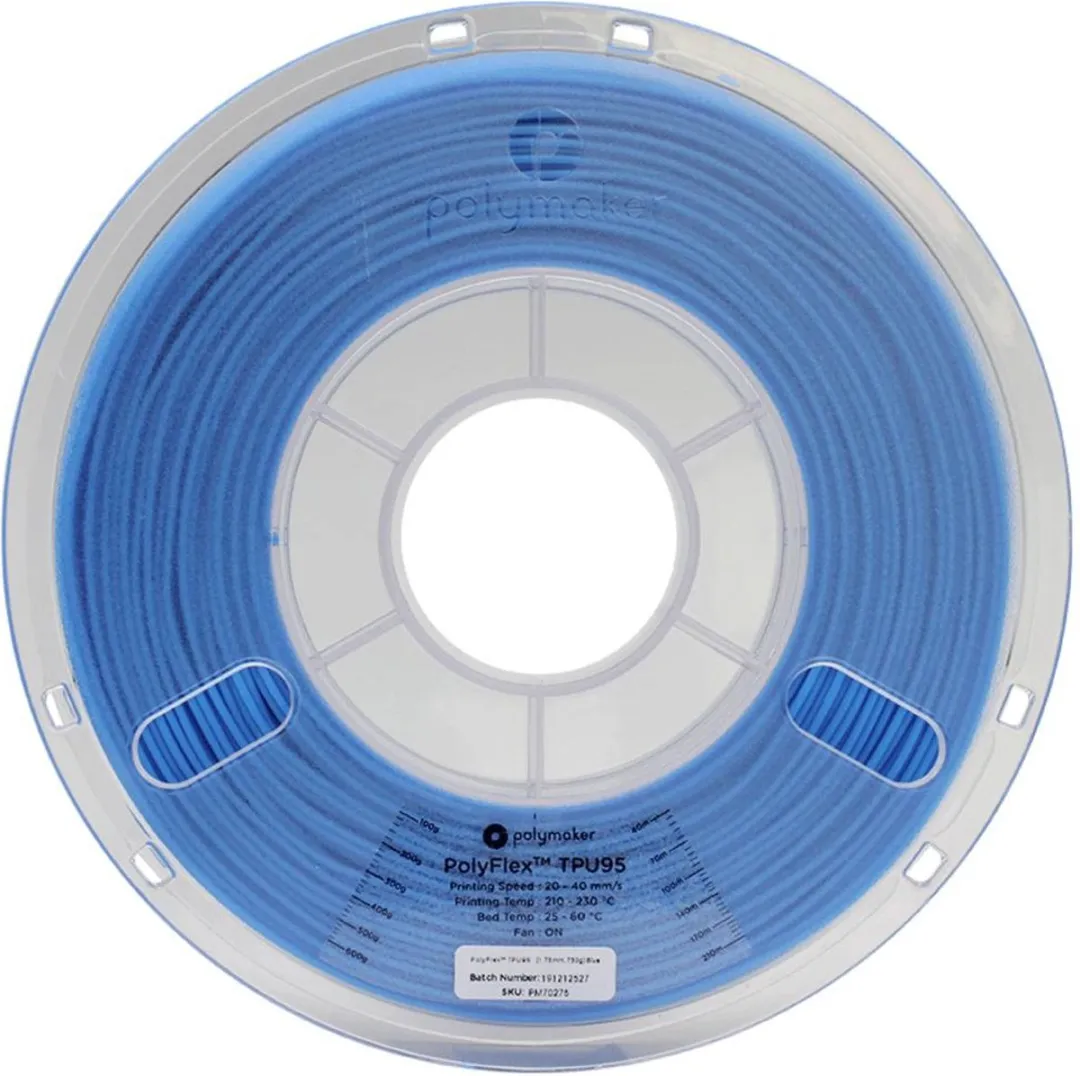 Polymaker PolyFlex TPU-95A Filament 1.75mm - 750g Blauw