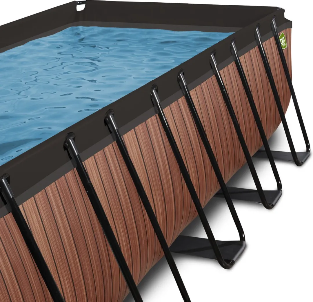 EXIT Wood Zwembad 540x250x122cm - Bruin