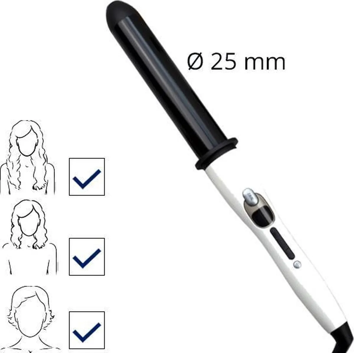 Philips Series 8000 BHB876/00 Automatische Krultang - Zwart